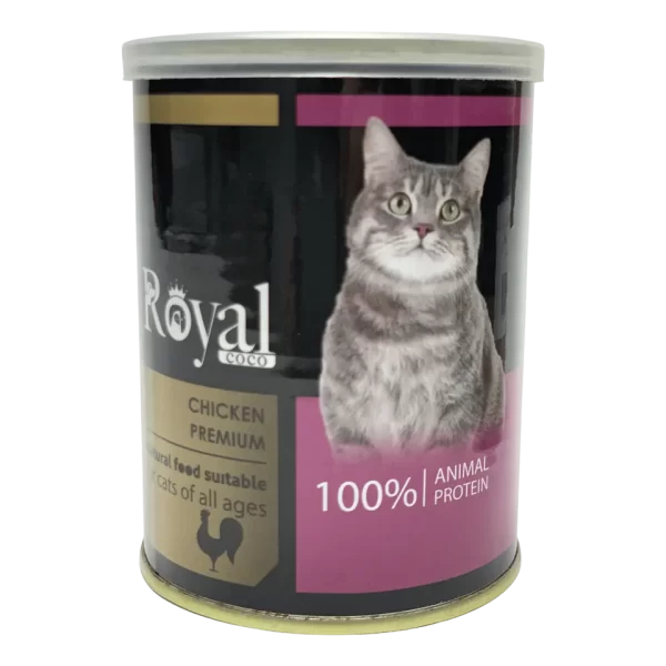 کنسرو پته ۳۸۰گرمی گربه رویال کوکو Royal coco با طعم مرغ