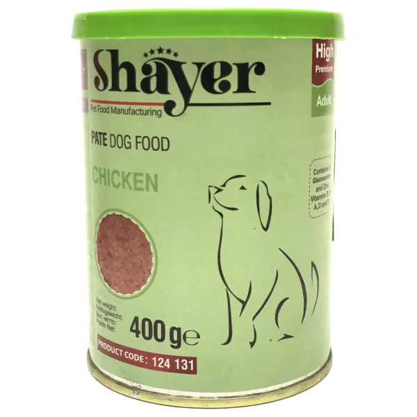 کنسرو پته سگ شایر Shayer با طعم مرغ
