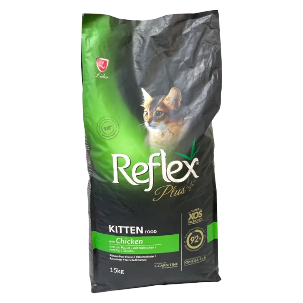 غذا خشک رفلکس پلاس کیتن reflex plus kitten فله با طعم مرغ و برنج