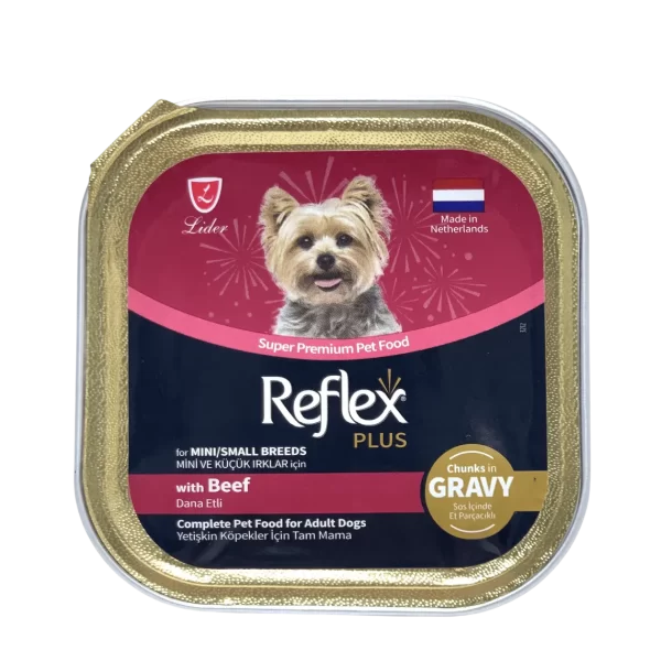 ووم سگ رفلکس پلاس Reflex Plus با طعم گوشت