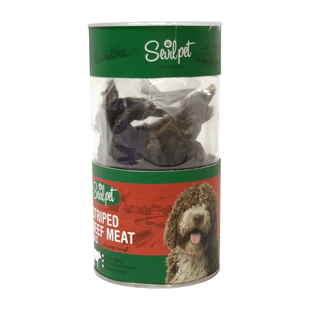 تشویقی سگ گوشت نواری گاو سویل پت Sevil pet