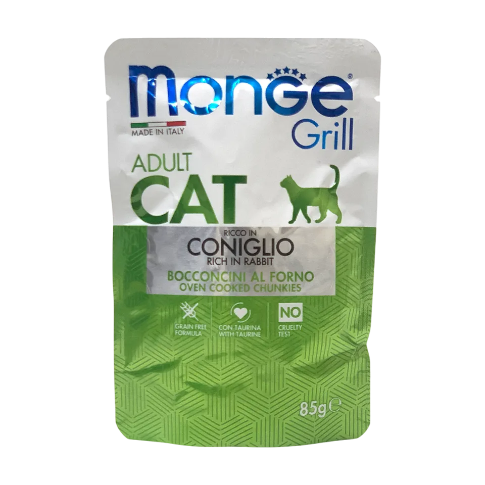 پوچ گربه مونژه monge با طعم خرگوش