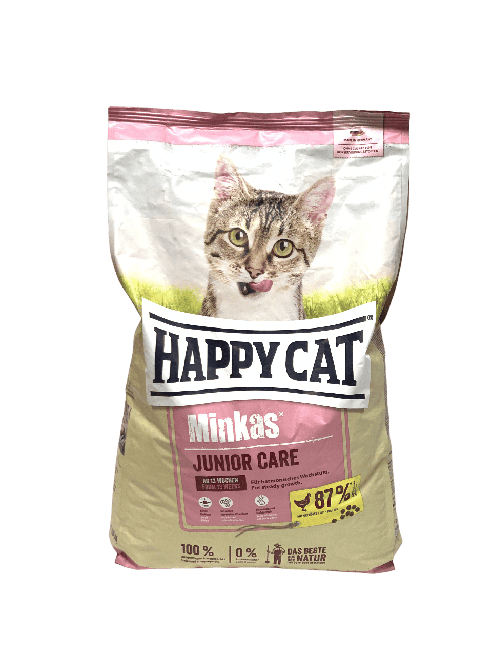 غذاخشک گربه هپی کت جونیور happy cat junior کیسه ۱۰کیلویی